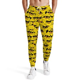 Sunglasses Rubber Duck Sweatpants for Men Funny Pants Casual Track Pants Rave Outfit Athletic Trousers 3XL