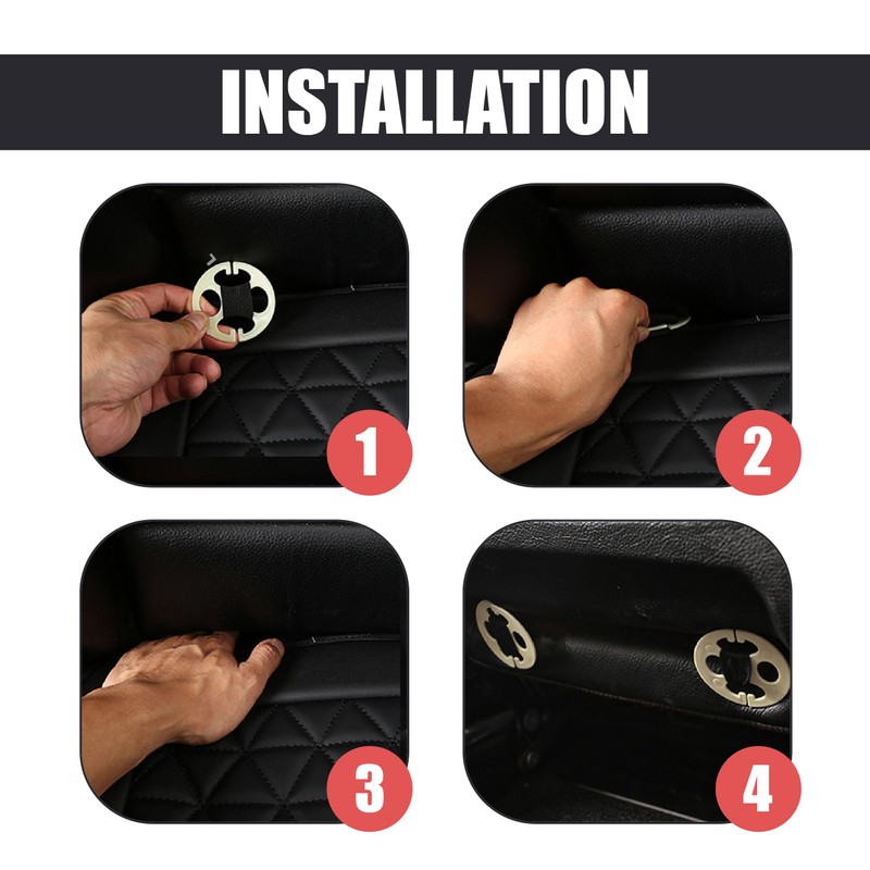 ZIMISI Leather Front Car Seat Covers, Anti-Slip Breathable Bottom Car