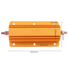 Cunyuer Rx24 Aluminum Case Resistor, Capacitor Discharge Tool, Dump Load Resistor for Power Supply Sensor, Wirewound Resistors, 200W