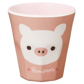 Skater MTB2-A Pompon's Pig Tumbler, Melamine Cup, 9.1 fl oz (270 ml)