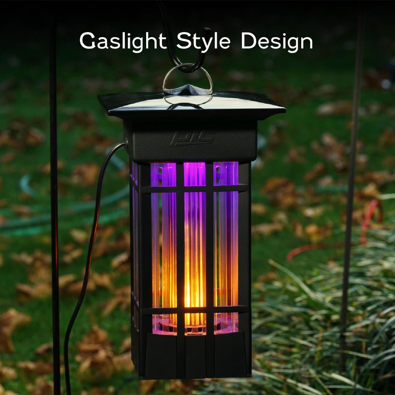 PIC Decorative Flame Effect Bug Zapper Lantern, Flying Insect Trap,