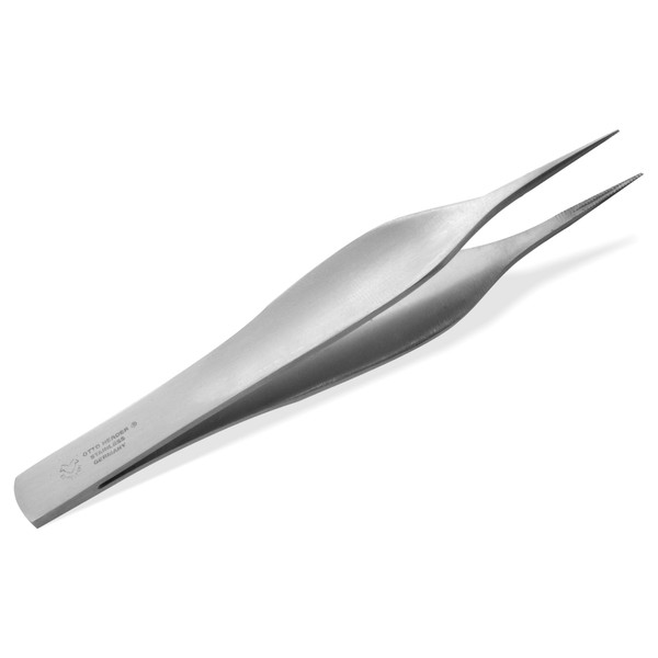 Otto Herder Manicure Splinter Tweezers 9.3 cm, Tweezers with Pointed Tip, Pointed Tweezers Made of Stainless Steel