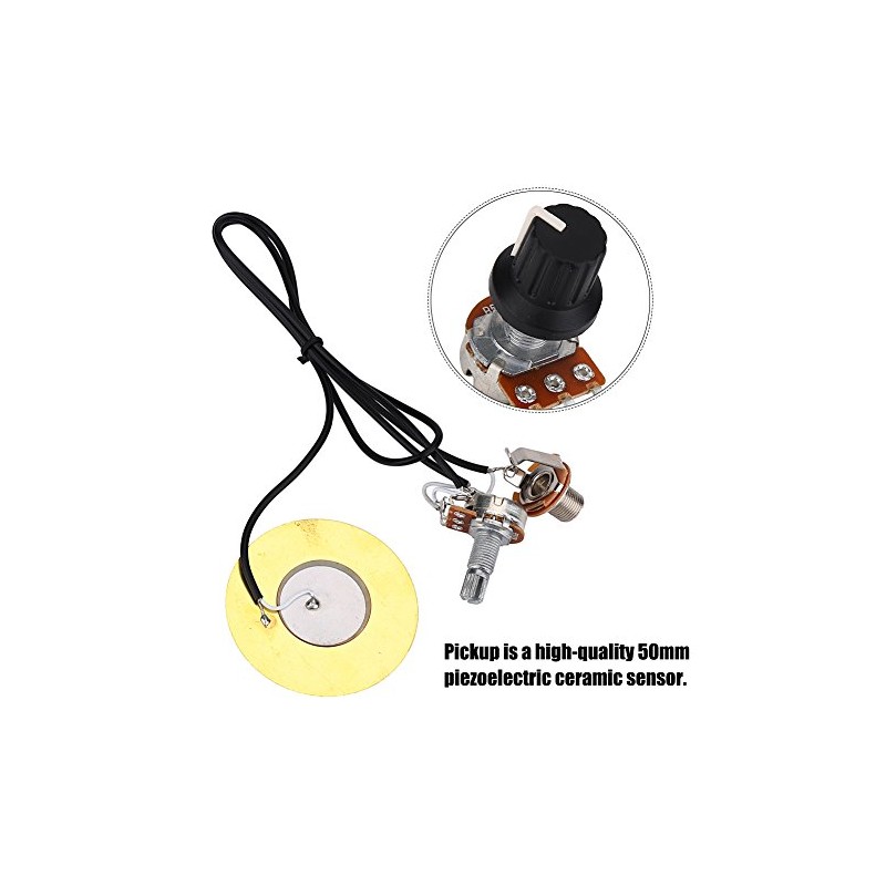 VGEBY Guitar Pickup, Guitar Preamp Amplifier Pickup for Piezo Pickup