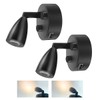 TZnponr 2PCS 12V - 24V RV LED Spotlight Small Size