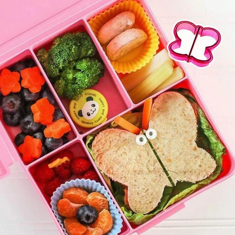 25Pcs Sandwich Cutters Set Safe Sandwiches Fruit Cookie Cutters for