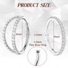 SGQTZDZQ 2PCS Titanium Nose Ring, Septum Ring Diamond Setting Process,
