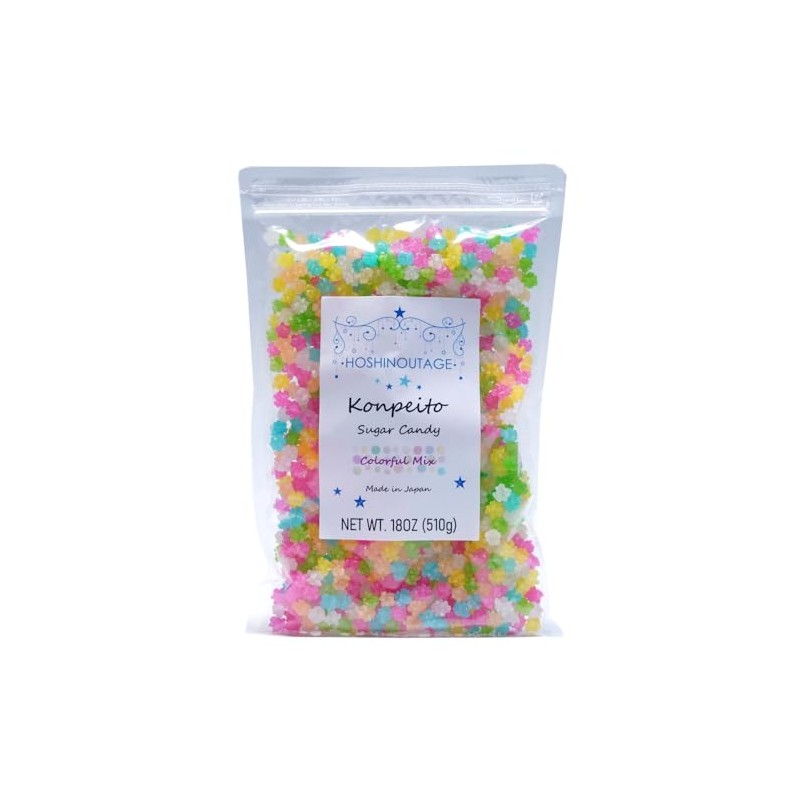 HOSHINOUTAGE Konpeito Japanese Star Sugar Candy Utaboshi series 18oz [510g]