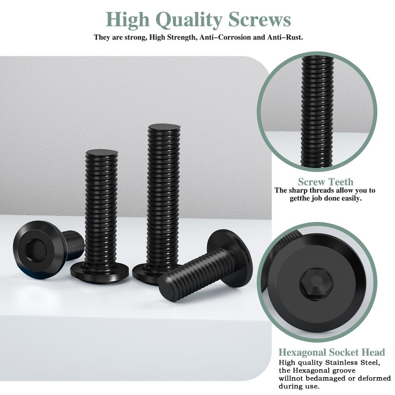 GOHODOMINO M5 x 18 mm Pack of 20 Flat Head