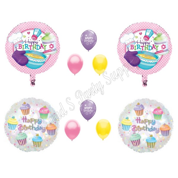 LITTLE CHEF BAKING KITCHEN PLAYTIME Birthday Party Balloons Decoration Supplies