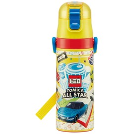 Skater Tomica 21 SDC4 Children's Stainless Steel Water Bottle, 16.1 fl oz (470 ml)
