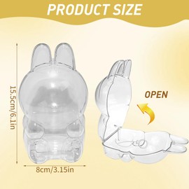 Protective Case for Doll Have a Seat, Transparent PVC Case for Sitting Dolls, Dustproof & Anti-collision Display Case for Blind Box Figure (No Doll)