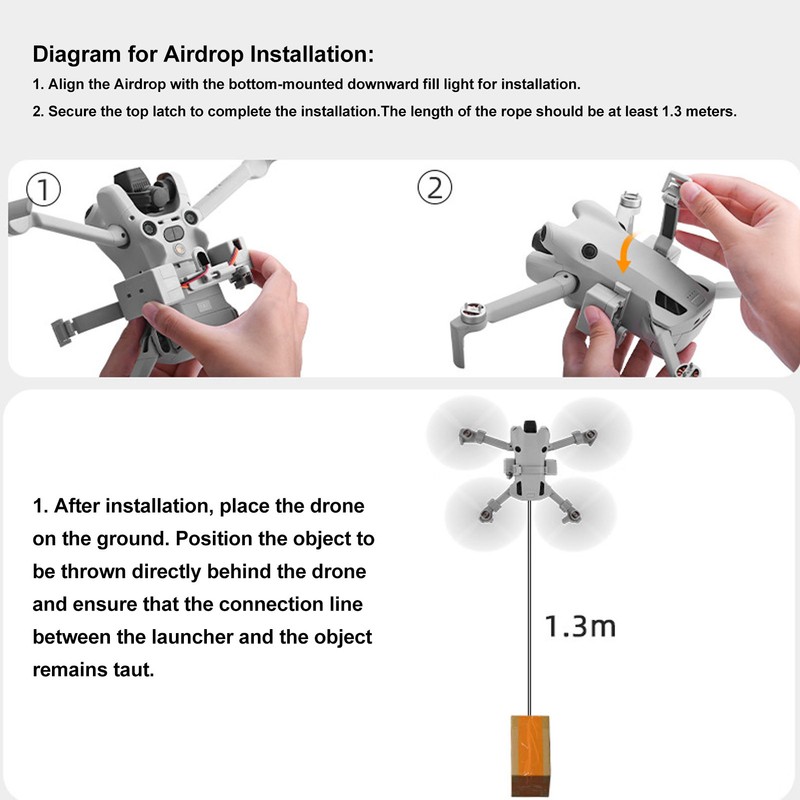RC Drone Airdrop System Drone Payload Transport Release Device for