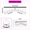 BAMTTOO Eyebrow Ruler Sticker 25 Pieces Eyebrow Mapping Shaping Sticker