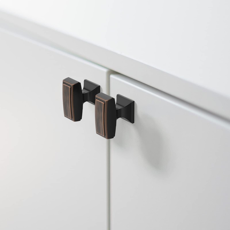 Asidrama 10 Pack 1.4 Inch(35mm) Oil Rubbed Bronze Kitchen Cabinet