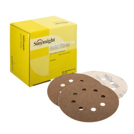Sunmight Gold 5" 180 Grit Grip 8 Hole Disc, 58110, 50 Discs