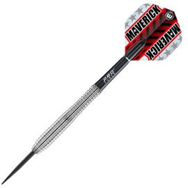 Winmau Maverick 21 Gram Professional Steeltip Tungsten Darts Set with Flights and Stems (Shafts)