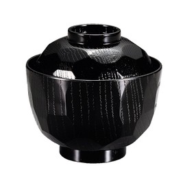 Yuisai no Kura New Tortoise Shell Small Suction Bowl, Black, Nu 692-016