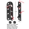 GBGS 8 Pack Black Bed Rail Brackets,4-1/4" x 1" Non-Mortise