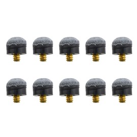 Hao Pro 13mm Diameter Screw-on Pool Cue Tips Easier Control Balanced Shape Efficient Replace Prevent Noise Leather House Bar Billiard Stick Tip Replacement Blue 10 PCS for Casual Professional Player