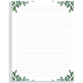 Papel rayado de papelería, papel de relleno rayado sin perforar tamaño carta, 100 hojas/200 páginas, línea de hojas sueltas, 100gsm, 8.5 x 11 pulgadas
