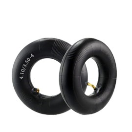 Ompinda 2 Pack 4.10/3.50-4" Universal Tire Inner Tubes with Bent Valve Stem Inner Tube Replacement for Wheelbarrows, Lawn Mowers, Trailers, Golf Cart