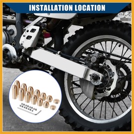 Partuto Brass Wheel Spoke Balance Weights Refill / 14pcs/Set/Gold Tone Replacement