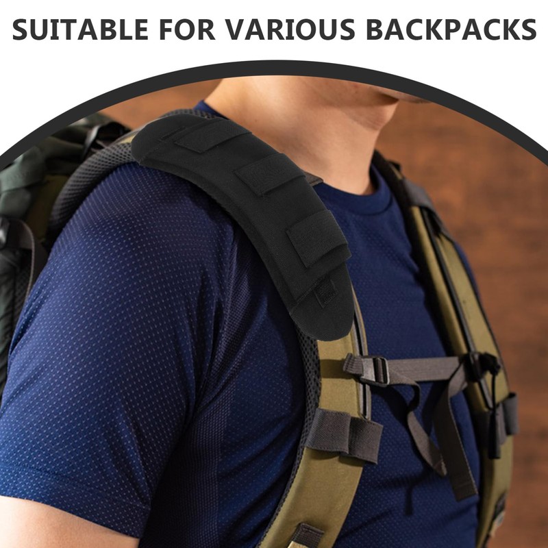 jojofuny 2pcs Backpack Shoulder Pad Cushion Straps Removable Comfortable Support