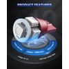 Marsauto 194 LED Bulb Brilliant Red 168 T10 2825 5SMD