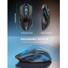 TECKNET Wireless Gaming Mouse with USB Nano Receiver, 2.4GHZ Up