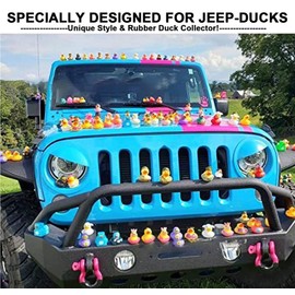 40Pcs Duck Holder for Car Dash, Rubber Duck Mounts Duck Plugs for a Fun and Funky Car Dashboard Display Gift for Car Lover Double-Sided Stickers Included