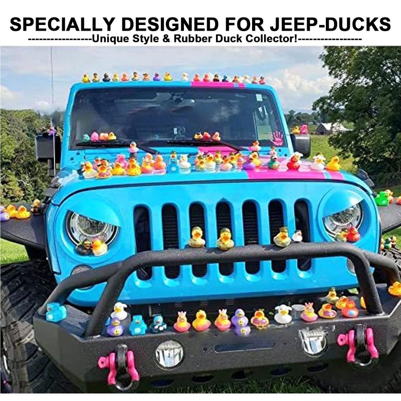 40Pcs Duck Holder for Car Dash, Rubber Duck Mounts Duck