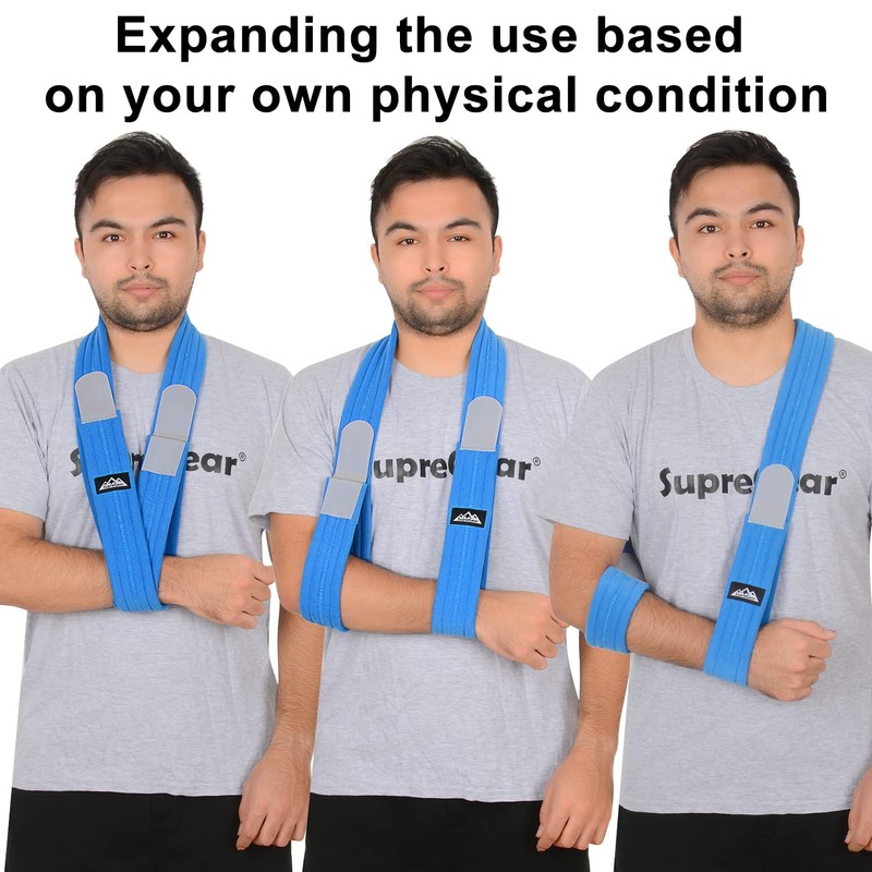 supregear Arm Sling, Adjustable Arm Support Strap, Lightweight Shoulder Immobilizer