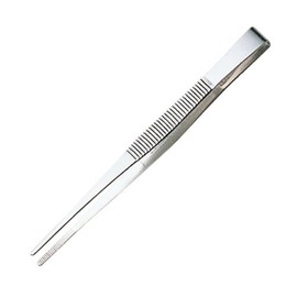 ANEX Stainless Steel Tweezers, Straight 4.9 inches (125 mm), Set of 12
