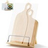 Bamboo Cookbook Stand for Your Kitchen Counter, Adjustment Recipe Book