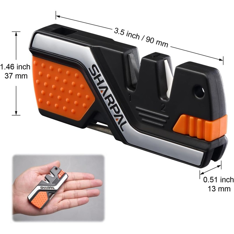 SHARPAL 101N Afilador de cuchillos de bolsillo 6 en 1,