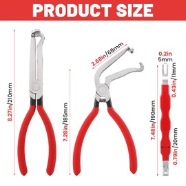 Xiaokeis 3 PCS Electrical Disconnect Pliers for Cars, Electrical Connector Separator Tool and Automotive Electricals Connector Pliers,60 Degree, Electricals Plug Disconnect Plier