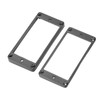 2Pcs Humbucker Pickup Ring Metal Mounting Frame Flat Bottom Replacement