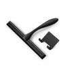Silicone Shower Squeegee for Glass and Windows – Stainless Steel