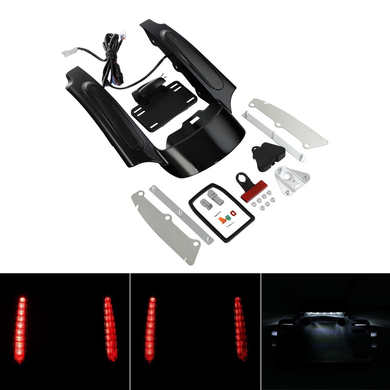 TCMT LED Rear Fender Fascia Fits For Harley Touring Road