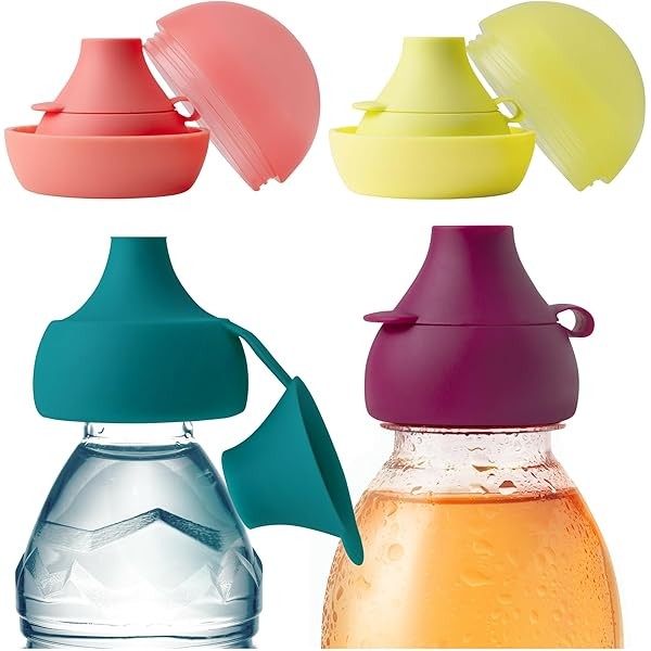Boon Snug Sip Universal Water and Juice Silicone Bottle Toppers