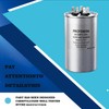 Uryazm 40+5 uf MFD 370/440 VAC Dual Run Round Capacitor,