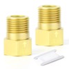 GASHER 2PCS Brass Check Valve 1/2" Female to 1/2" Male
