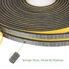 Weather Stripping Door Seal, 2 Rolls 1/4in Wide x 1/8
