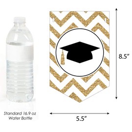 Big Dot of Happiness Gold Tassel Worth The Hassle - 2022 Graduation Party Bunting Banner - Gold Party Decorations - Congrats Grad 2022