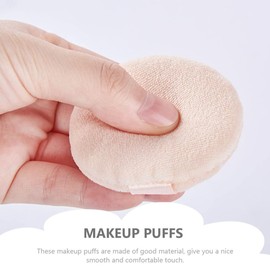 Baluue 10pcs Loose Powder Makeup Puffs for Women Soft and Supple Makeup Puff Set for Setting Powder and Blush Application Essential Makeup Accessories