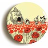 Ozorath ENCHANTED POPPIES WONDERFUL WIZARD OF OZ BADGE PIN BUTTON