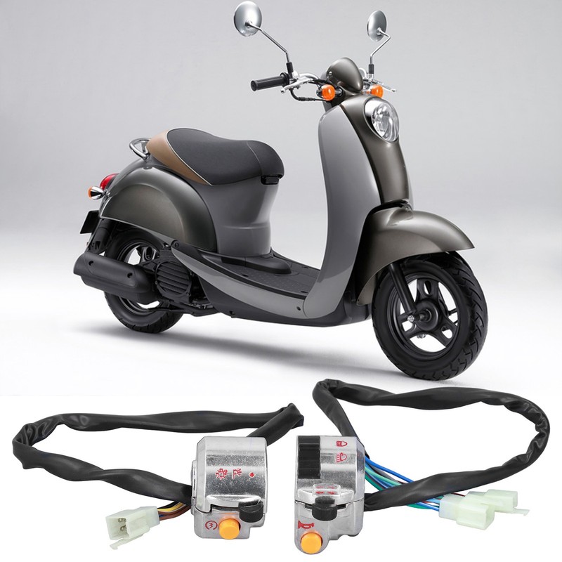 Pair Motorcycle Handlebar Switch Assembly Universal for 50cc 22mm Handle