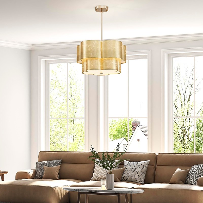 Shrine Lighting Chandeliers, Modern Design, Perfect Drum Pendant Light for