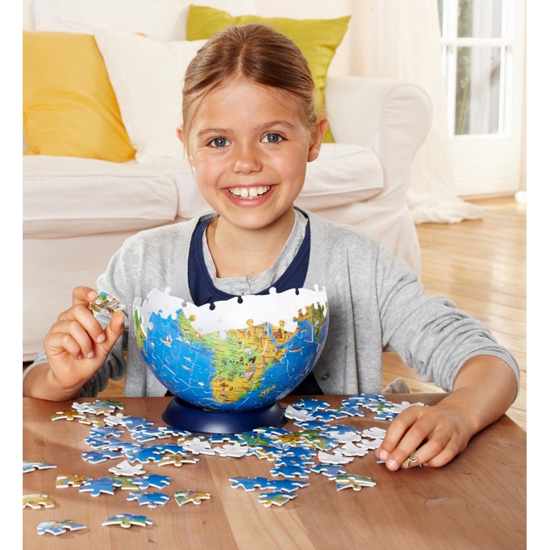 Ravensburger XXL Children's Globe 180 Piece 3D Jigsaw Puzzle Ball