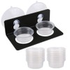SLSON Gecko Feeding Ledge Acrylic Suction with 20 Pcs 0.5oz